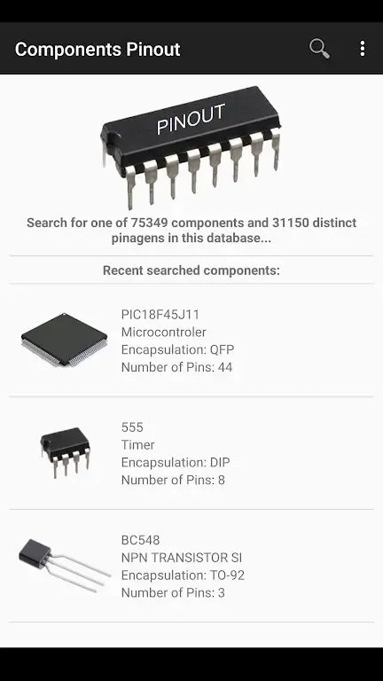 Electronic Component Pinouts-screenshot-1